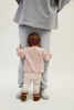 gray label baby leggings faded pink/cream