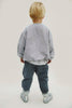 gray label baggy pants blue grey