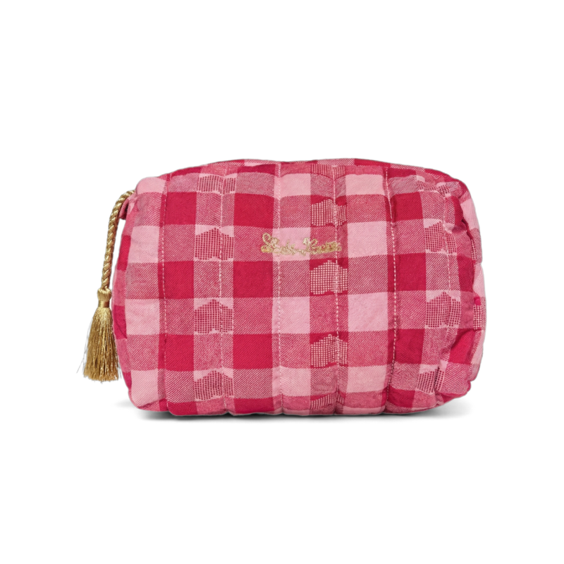 louis louise toiletry bag pink burgundy