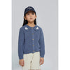 mipounet petra heart cardigan light blue