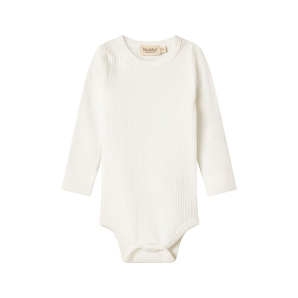 marmar copenhagen long sleeve baby body gentle white