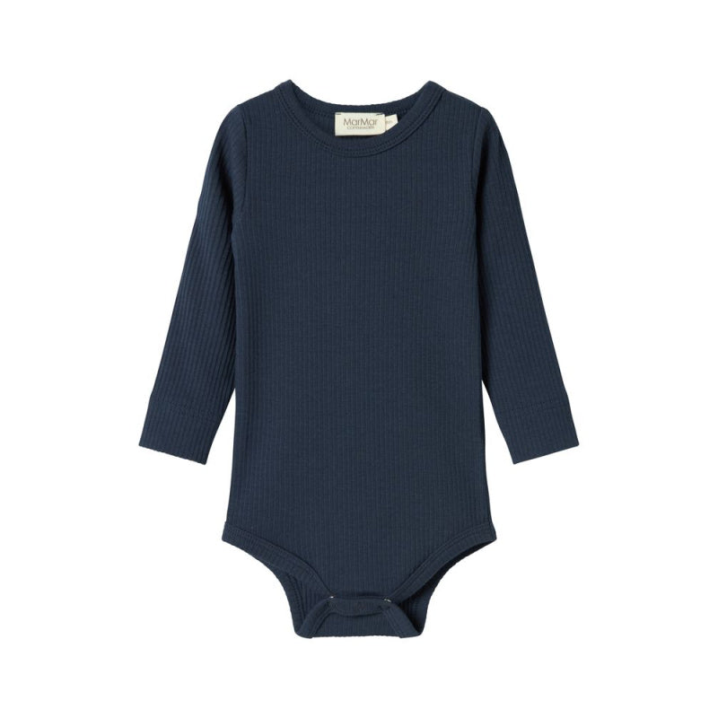 marmar copenhagen long sleeve baby body pilot navy