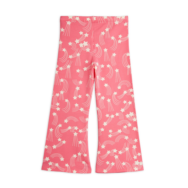 mini rodini starfall aop flared trousers pink