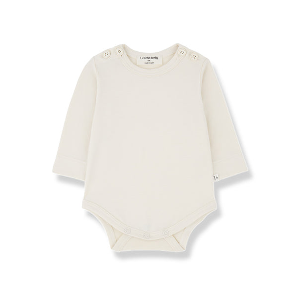 1+ in the family edith baby onesie ecru