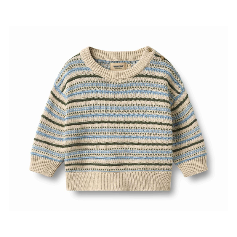 wheat harlow baby sweater off white