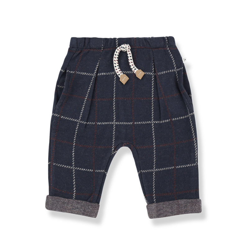 1+ in the family robin baby pants dark blue