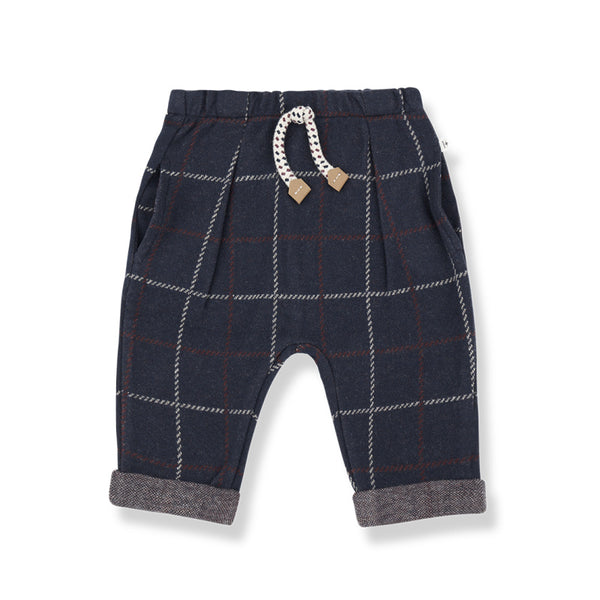 1+ in the family robin baby pants dark blue