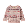 wheat mikmak baby sweater rose