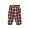 wheat arne baby trousers red blue check