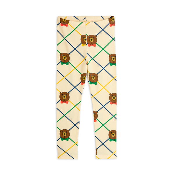 Leggings with teddy bear pattern