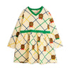 Children's dress with teddy bear pattern 