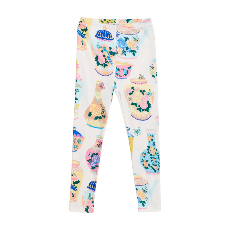 maison mangostan porcelain leggings white