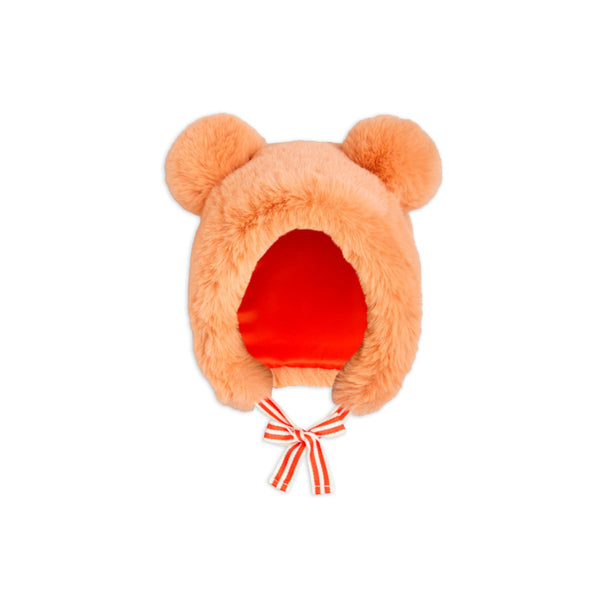 mini rodini faux fur hat pink