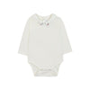 tartine et chocolat embroidered collar baby body off-white