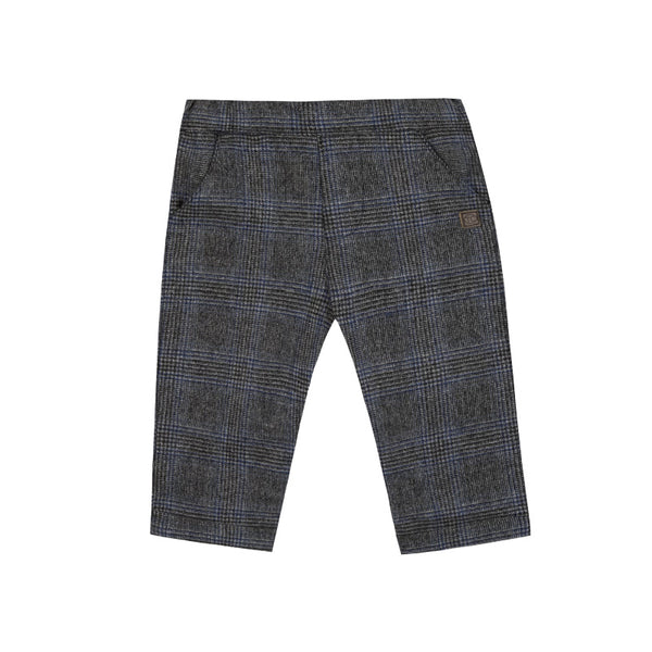 tartine et chocolat baby checked pants grey