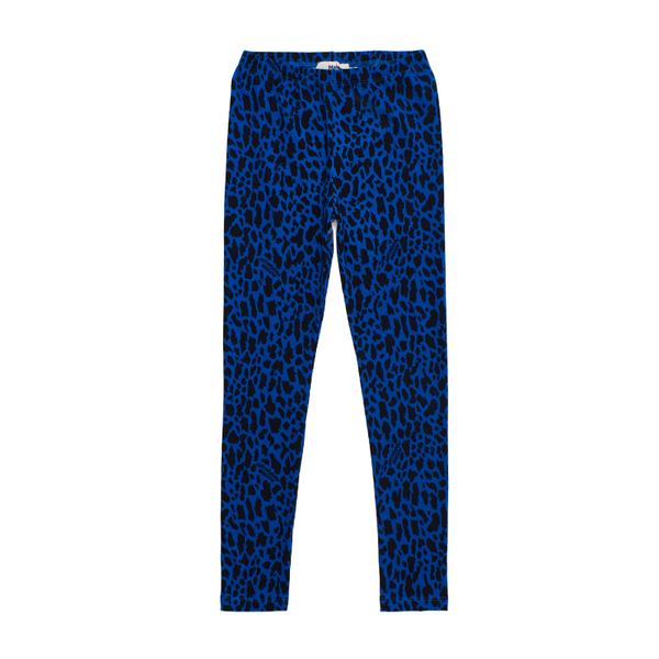 maison mangostan animal print leggings blue