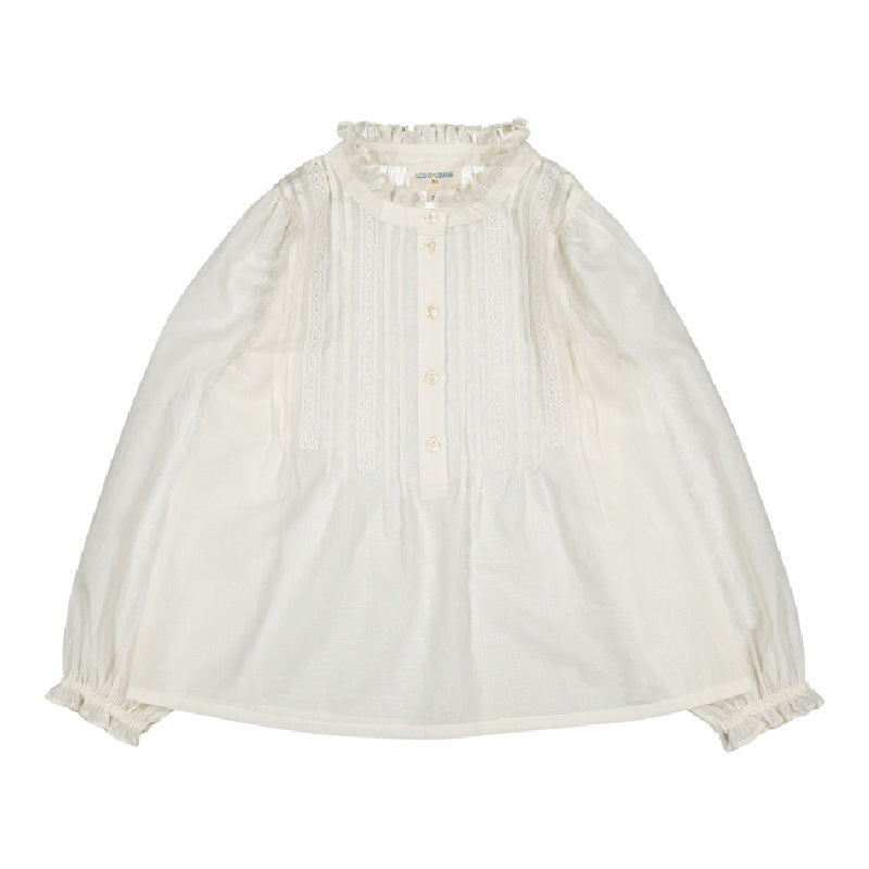 louis louise ophelia tunic cotton voile off white