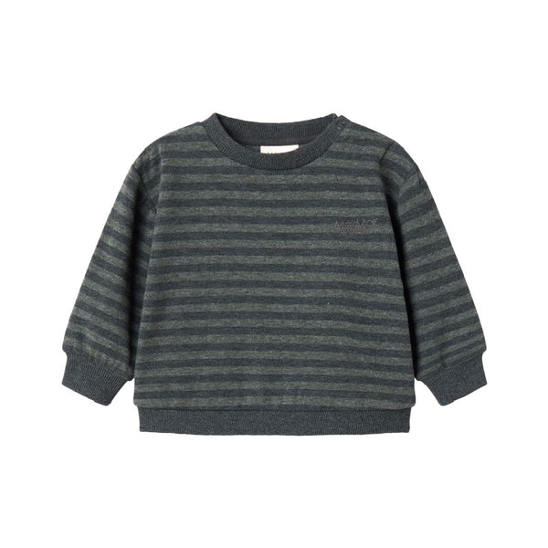 marmar copenhagen tammas baby sweatshirt forest stripe