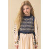 lali eden vest ivory/blue