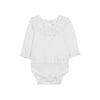 tartine et chocolat ruffled collar baby body white
