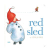 red sled board book
