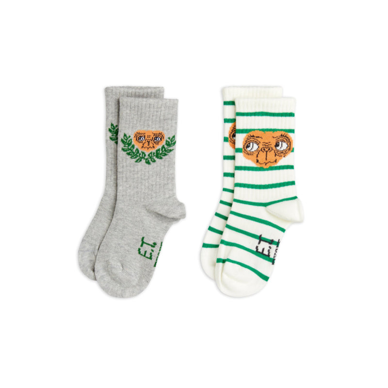 mini rodini x e.t. 2-pair socks multi