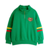 mini rodini x e.t. emb half zip sweatshirt green