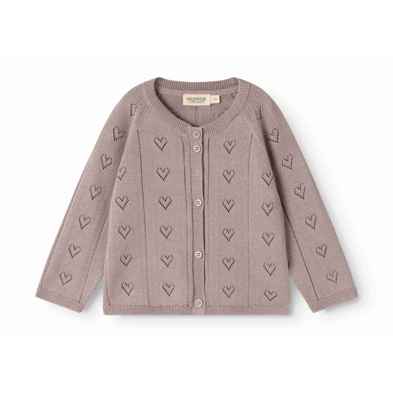 marmar copenhagen totti baby cardigan dusty purple