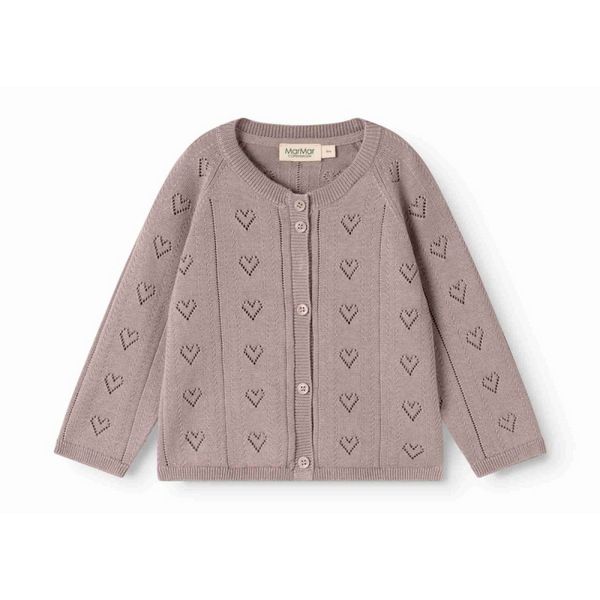 marmar copenhagen totti baby cardigan dusty purple