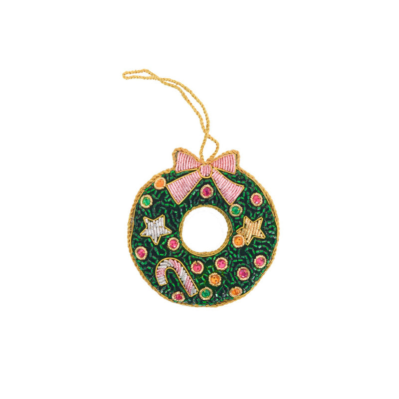 christmas wreath ornament