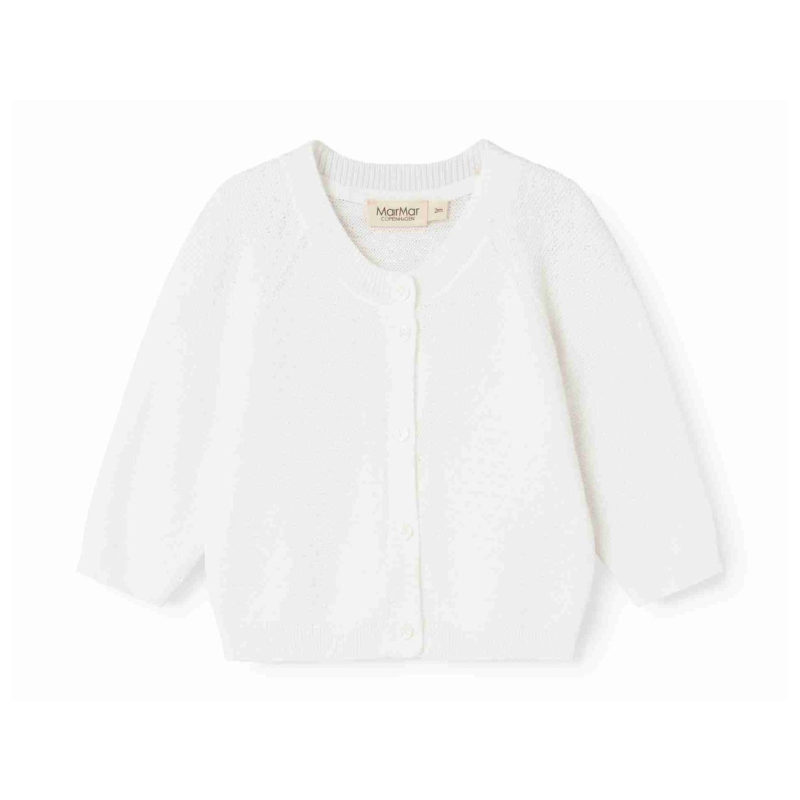 marmar copenhagen taki baby cardigan gentle white