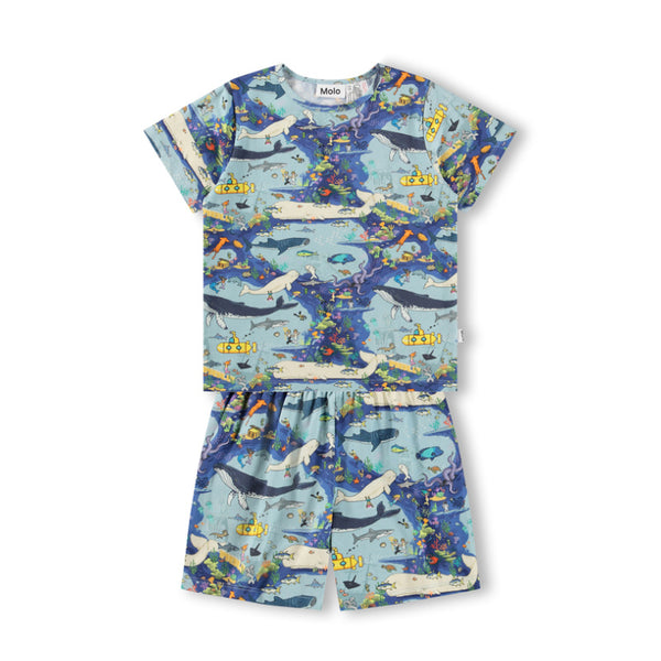 molo luvis short pajama set pixel sea