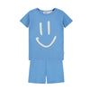 molo lou short pajama set blue tide