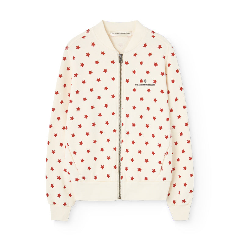 the animals observatory zebra track jacket white