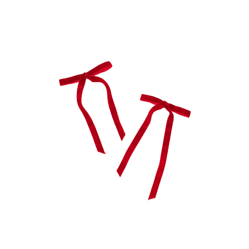 velvet schoolgirl bows ruby