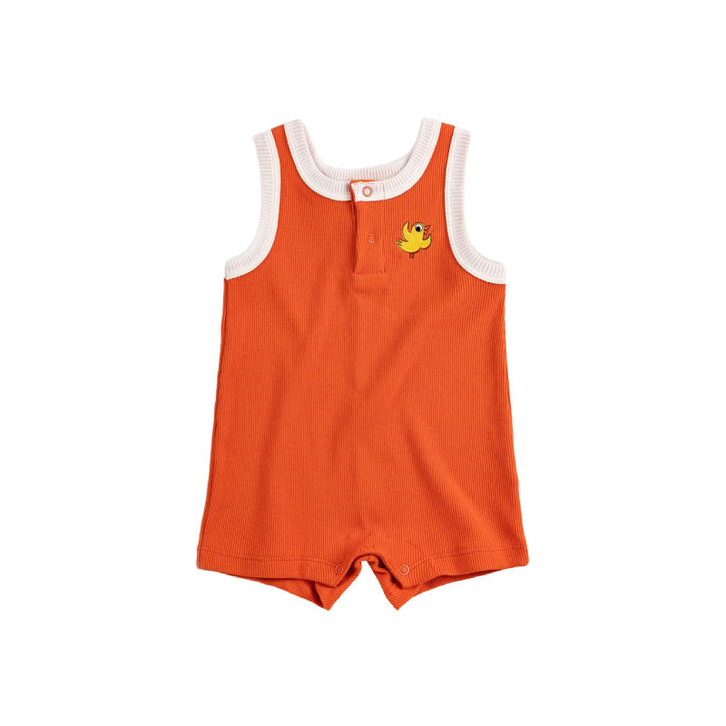 bobo choses flying oranges baby playsuit orange