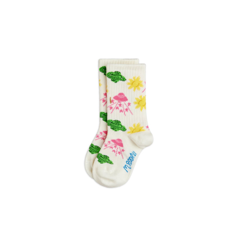 mini rodini space socks off white