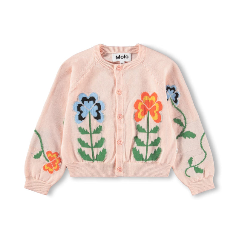 molo gert baby cardigan folklore garden