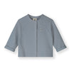 gray label baby raglan cardigan stone grey