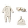 wilson & frenchy baby gift set oatmeal