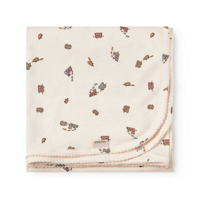 marmar copenhagen alida baby blanket trains