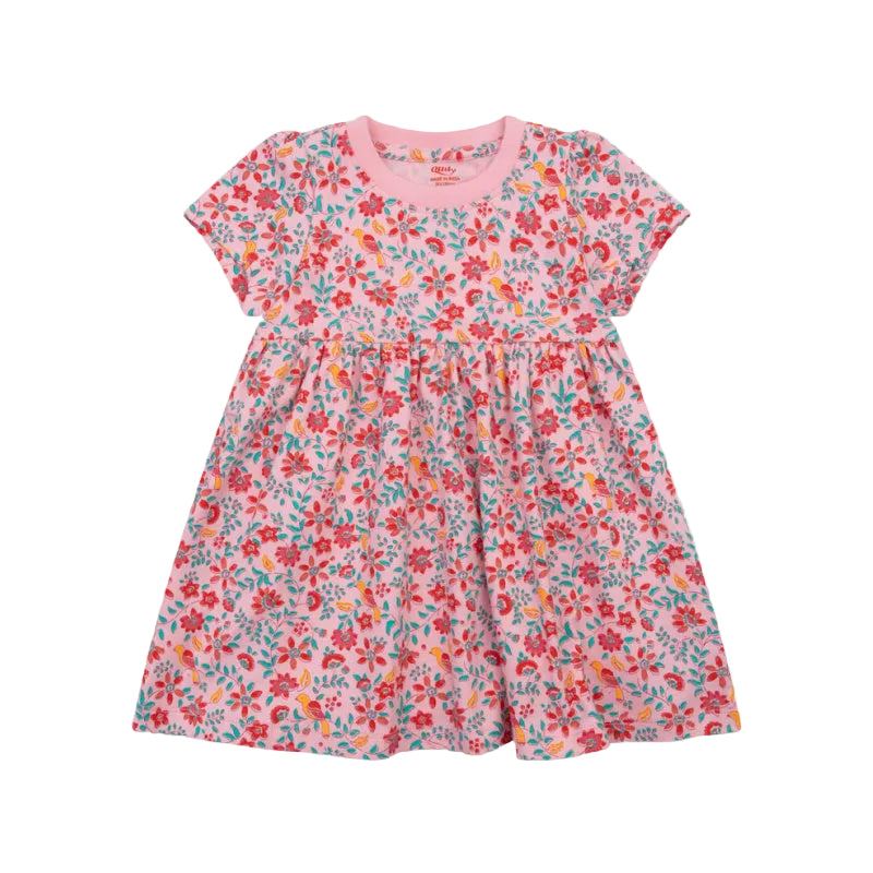oilily doodle dress candy pink floral