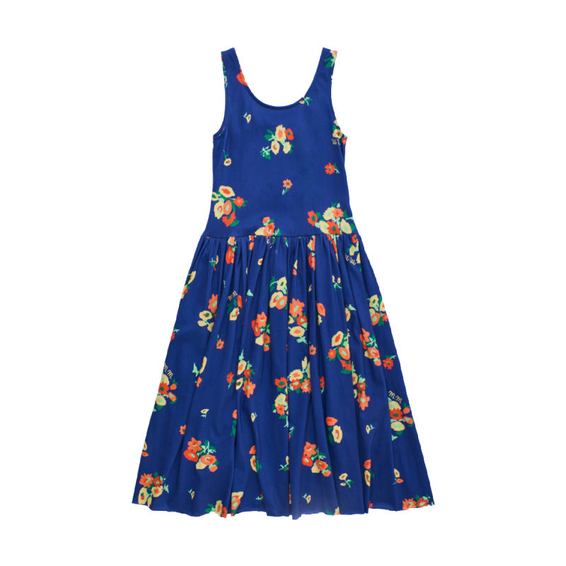 maison mangostan blossom dress blue