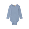 marmar copenhagen long sleeve baby body blue iris