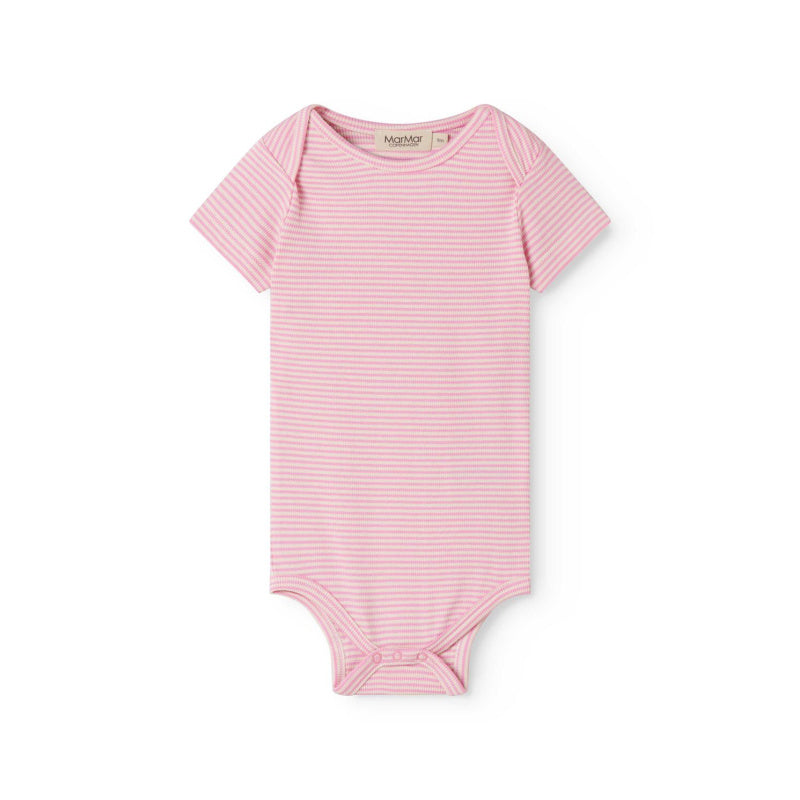 marmar copenhagen ben short sleeve baby body pink stripe