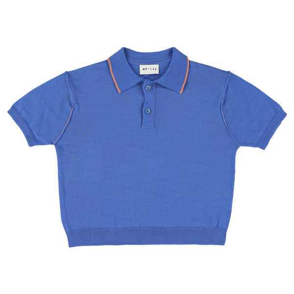 morley xalapa knitted polo blue