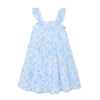tartine et chocolat floral eyelet dress blue