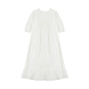 tartine et chocolat baptism gown with bonnet white