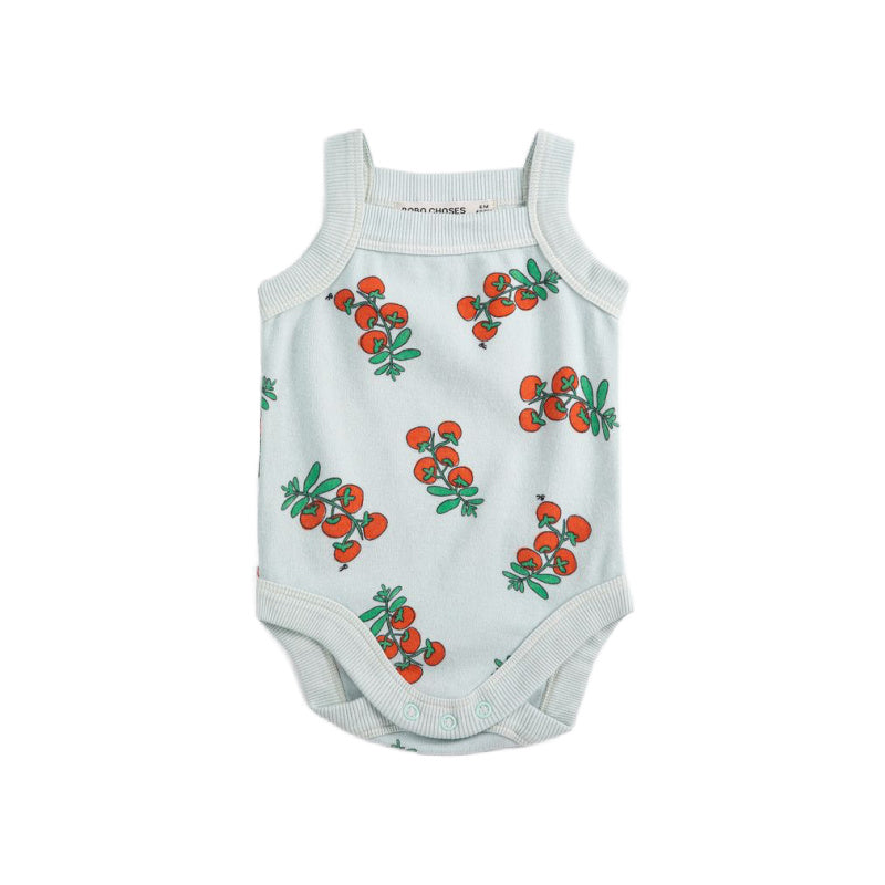 bobo choses juicy tomatoes all over baby body light blue