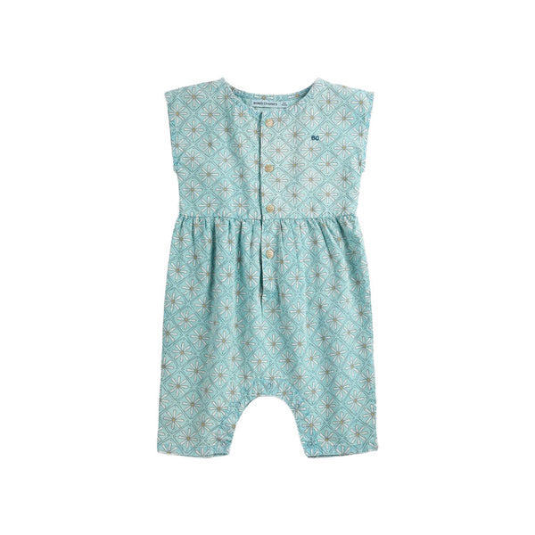 bobo choses daisy mosaic allover baby overall blue